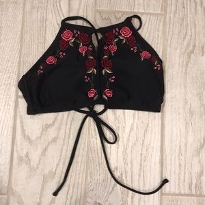 Halter top tie bikini